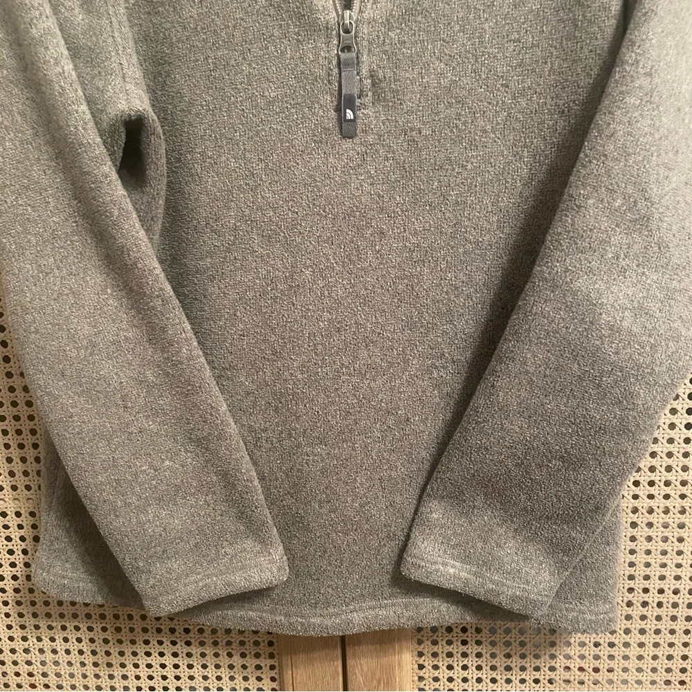 The North Face Tan 1/4 Zip Micro Fleece Pullover Jacket Men's Size M